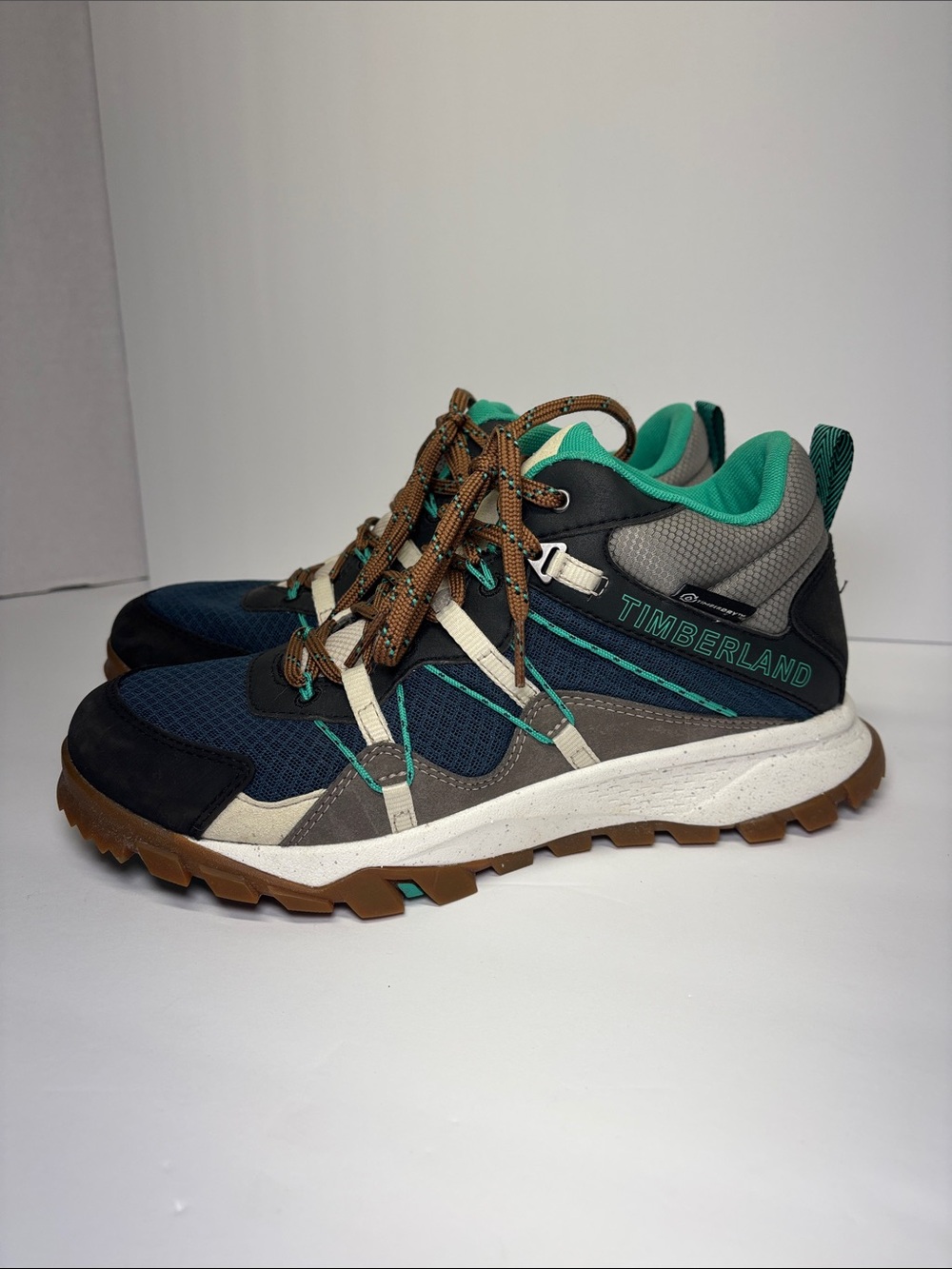 Timberland Garrison Trail Boot Waterproof Mid Hiker Blue US 7.5 Women’s